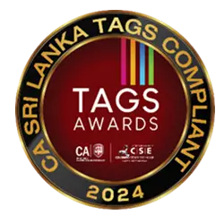 Tags award 2024 Logo awarded by CA Sri Lanka for Sunshine holdings